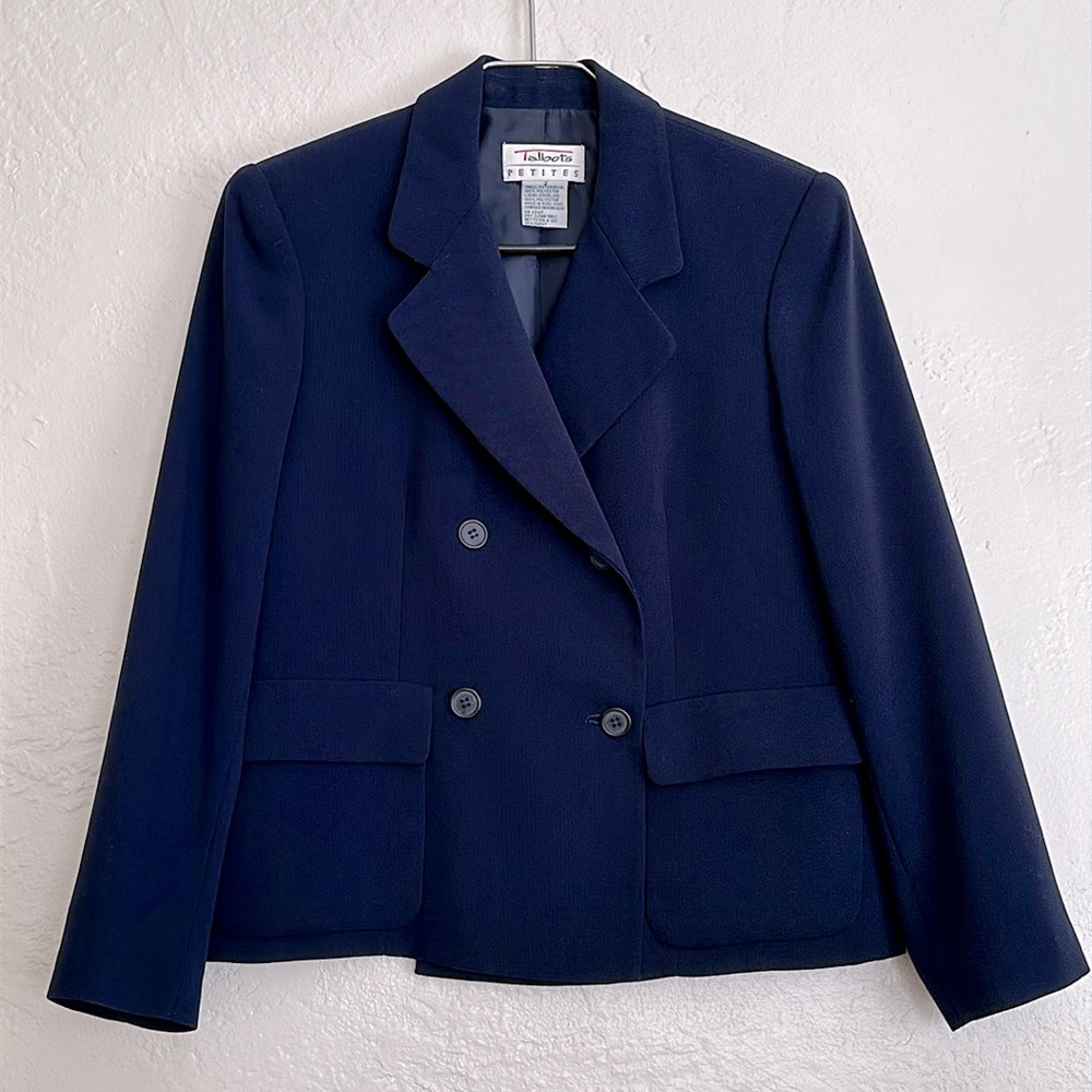 Talbots Double Breasted Lined Suit Jacket Matchin… - image 1